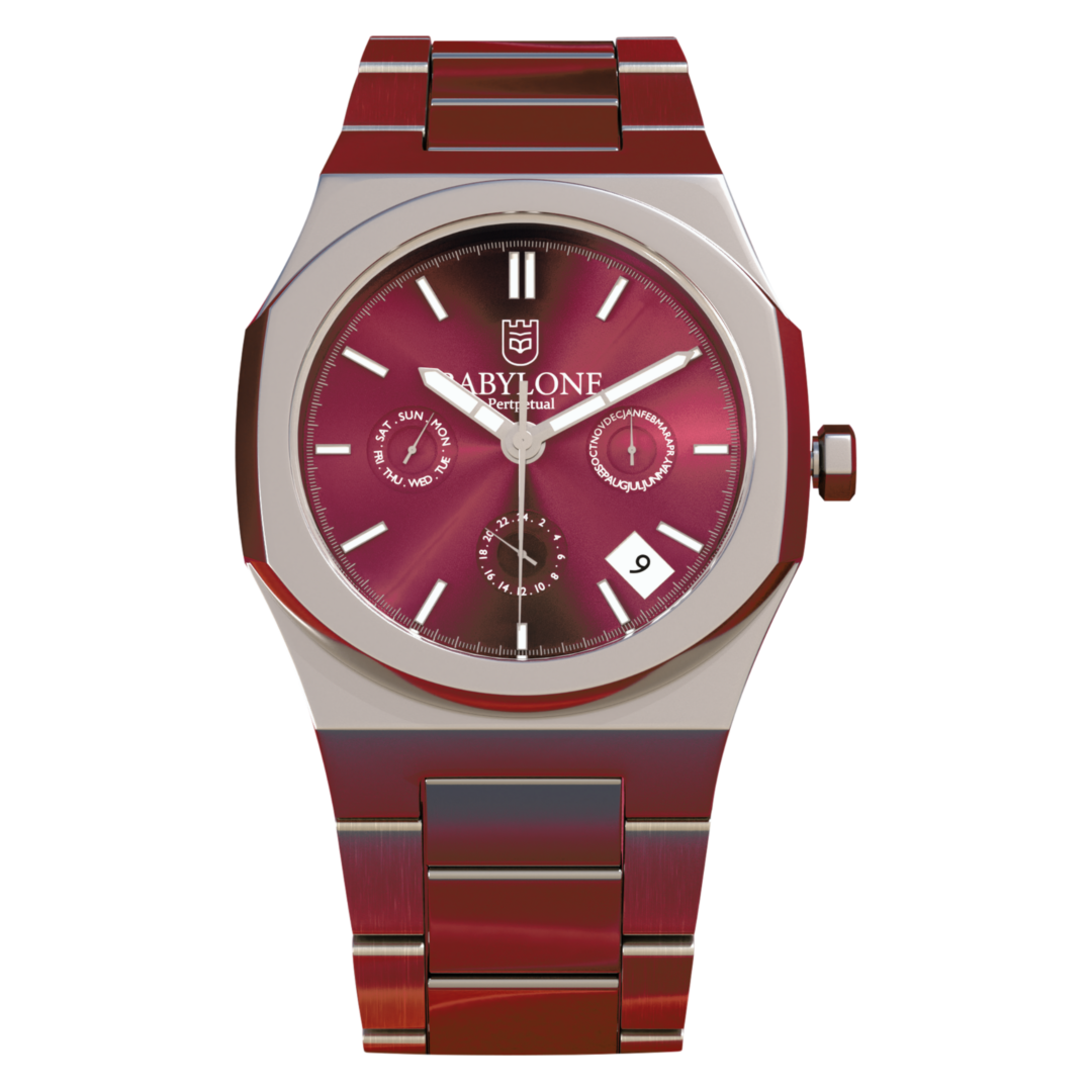 watch babylone cherry steel